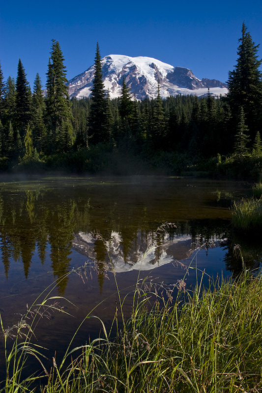 Mount Rainier Reflected In Reflection Lake